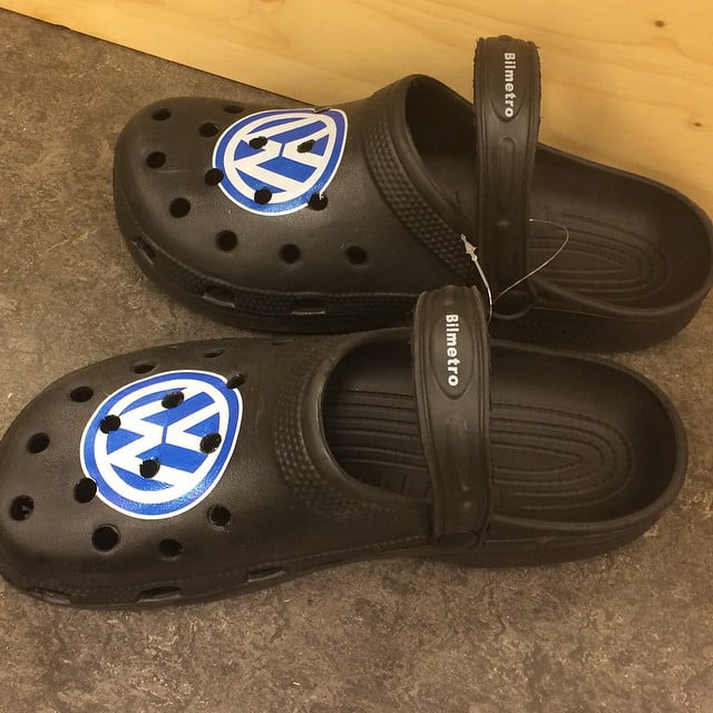 Not even a VW logo makes this ugly excuse for shoes ok - 10724093 309500552569504 749448655 n