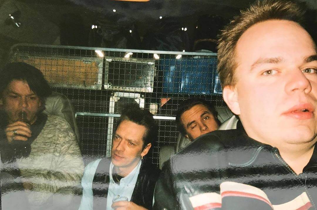 The year was 1996, and i was on my first tours. And i had some hair. Good / bad days? In the backseat Mr @kickenlundqvist from @the_poodles_sweden + two other great musicians known from like 1000 bands - 1506065746